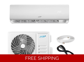 Aircon 12K-Btu 115v 17 SEER2 Mini Split Heat Pump AC (5°F) Wifi, 9.5 EER/9.5 HSPF (R32)